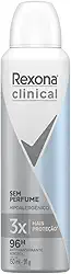 Rexona Antitranspirante Aerosol Clinical Sem Perfume 150Ml