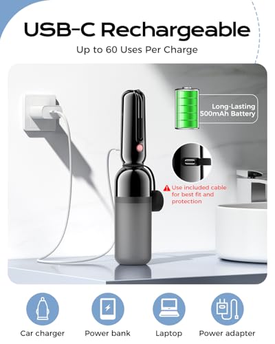 Bidé portátil ESSAGER recargable con 2 modos de pulverización e higiene impermeable 5