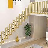 GZYHDC Quadratische Treppen-Handläufe, seitliche Wandmontage, moderner Goldgeländer, Handläufe für Innen- und Außentreppen, 65 cm, 85 cm, 90 cm, 1 m, Treppengeländer, Metall, Schmiedeeisen, Geländer