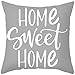 Epinki Weihnachten Kissenbezug 40x40cm, Home Sweet Home Muster Zierkissenbezüge in Polyester, für Zuhause Wohnzimmer Schlafzimmer Sofa Dekoration, Weiß Grau Kissen aus günstig Kaufen-Epinki Weihnachten Kissenbezug 40x40cm, Home Sweet Home Muster Zierkissenbezüge in Polyester, für Zuhause Wohnzimmer Schlafzimmer Sofa Dekoration, Weiß Grau
