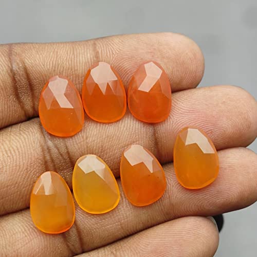 Image of Real Certified Carnelian Gemstone 2.25 Ratti 10.25 Ratti Raat-Ratua Upratna Meash Rashi Ratan Oval, Pear, Rectangle, Round Shape Chakra Healing Mangal (Mars) Stone Art and Craft Supplies