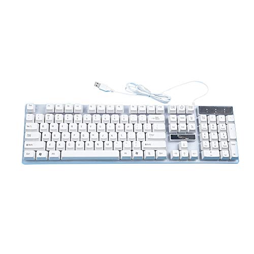 HJK Wired USB Lighting Mechanical Feel Computer Keyboard Mouse Sets for PS4/PS3/Xbox One and 360 Gaming Keyboards