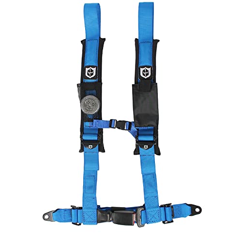 Pro Armor A16Uh349Bu Auto Style Lap Belt Blue 4 Point Harness 2 Inch Straps, Passenger Side #TOP9