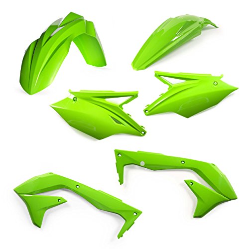 Kit plastiques KAW KXF 450 2016 vert pour réparer les carrosseries cassées