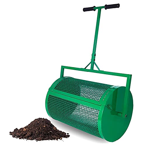 Esparcidor de Compost Duradero con Canasta de Malla Metalica 24 pulg miniatura 1
