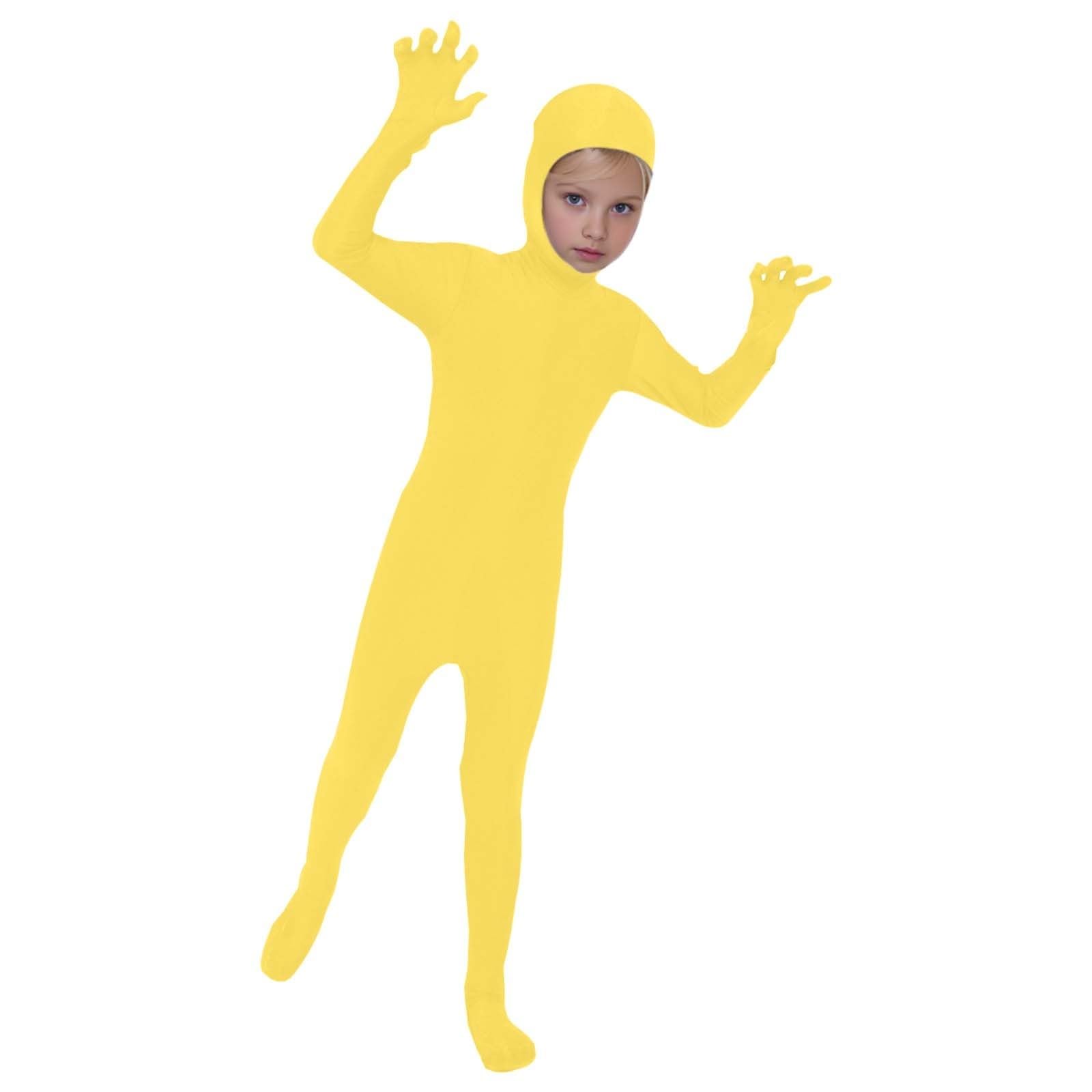 Full Body Halloween Costumes for Kids One Piece Open Face Jumpsuit Plain — image 1