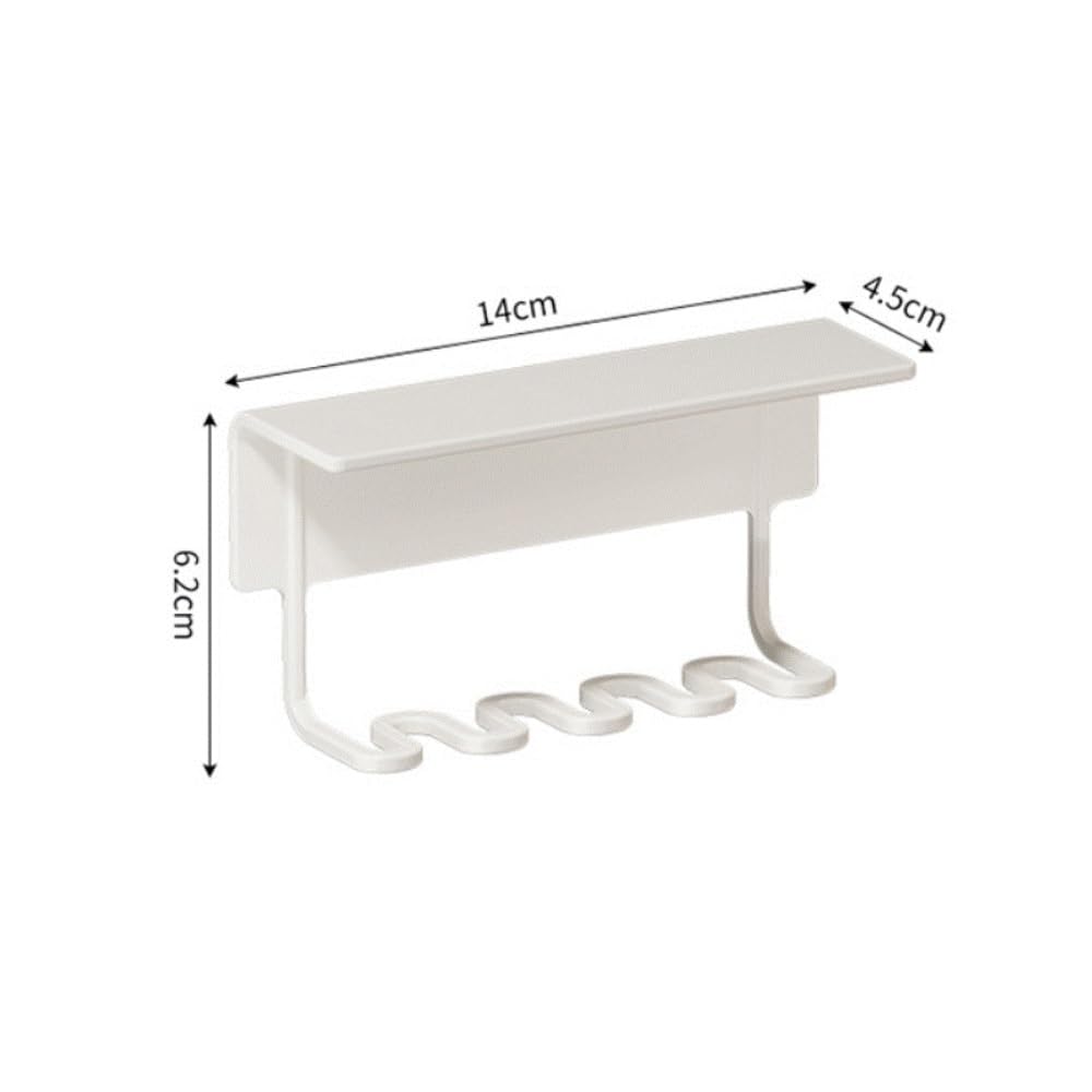 Portacepillo Dientes Estante De Almacenamiento For Cepillos Dientes, Soporte For Y Pasta, Sin For Taladro Organizador(Black)