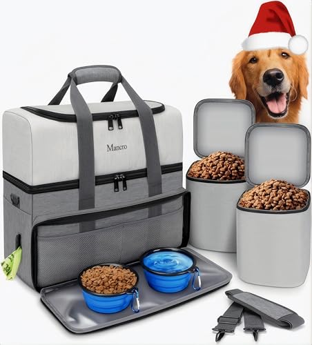 Mancro Dual-Layer Dog Travel Bag