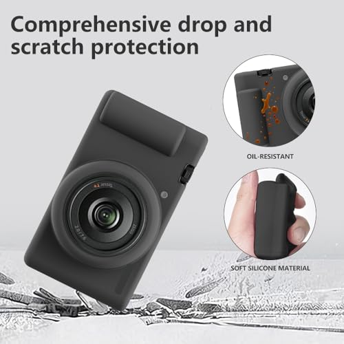 Funda de silicona para cámara Sony ZV-1 II negra miniatura 3