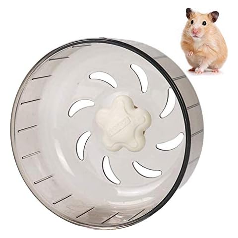 Silent Hamster Wheel - Hamster Übung Laufrad Pets Laufen Sportübungsrad Joggingrad, Acryl-Kunststoff, sehr leise, Laufrad für kleine Haustiere Hamster Cover