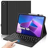 immagine prodotto SENGBIRCH Custodia con tastiera per Lenovo Tab M10 di terza generazione da 10,1 pollici, layout UK, tastiera touchpad wireless Bluetooth staccabile, custodia per Lenovo Tab M10 di terza generazione da