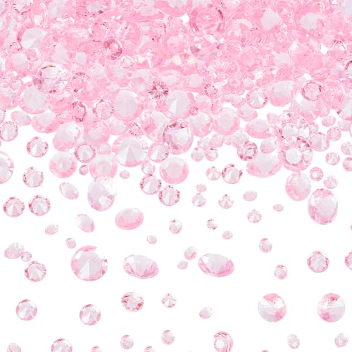 Gemas de cristal rosa SOFPLATE de 5 tamaños con 6300 piezas de diamantes para jarrones 2