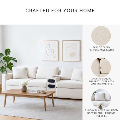 Image of Signature Design by Ashley Modmax Modular Sectional with Console, Oyster