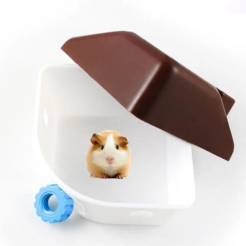Hamsterspielzeug, 2 Stück, bunt, montierbar, for Hunde, Hamster, Meerschweinchen, Kunststoff, for kleine Haustiere, Schlafzimmer, Hamsterhaus, Blau,Hamsterspielzeug(Pink)