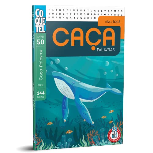 Livro Coquetel Caça-palavras nível fácil Ed 50