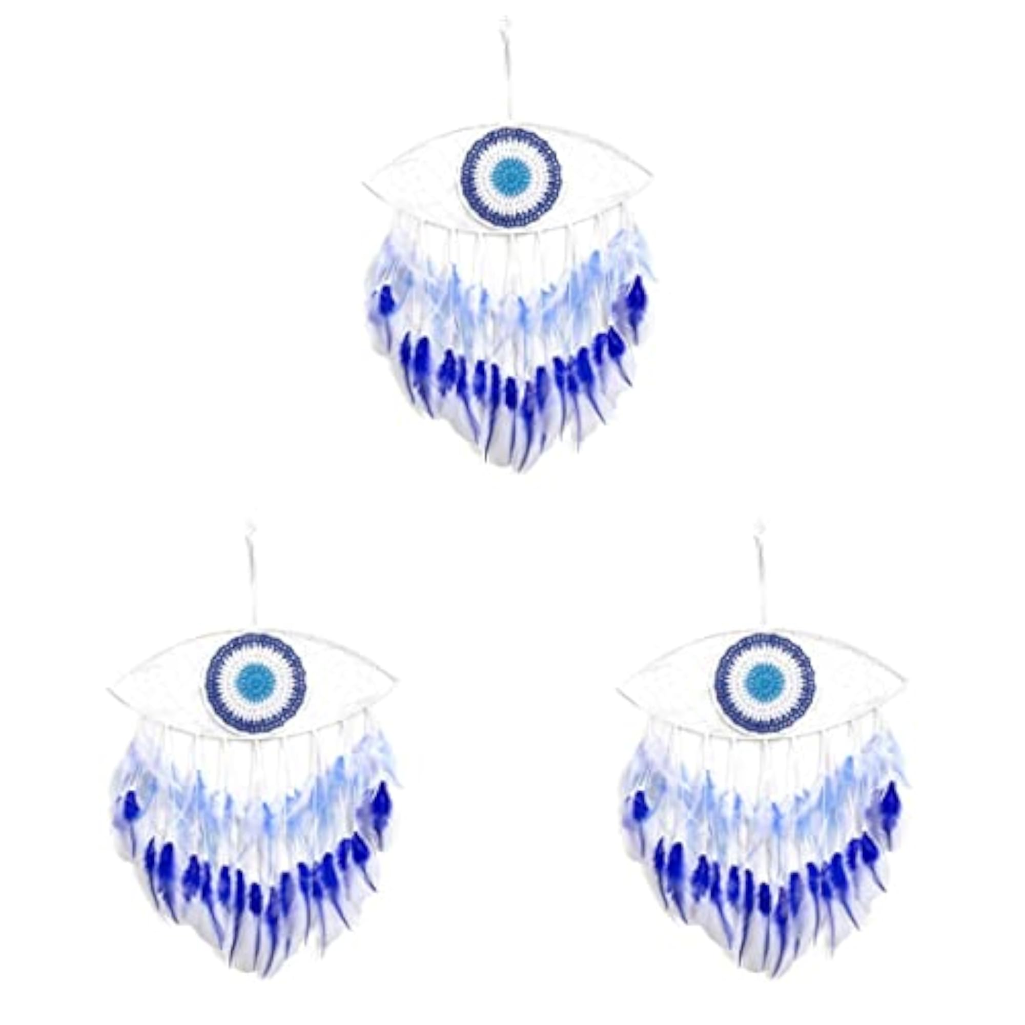 3 Evil Eye Dream Catcher Lighted Decor