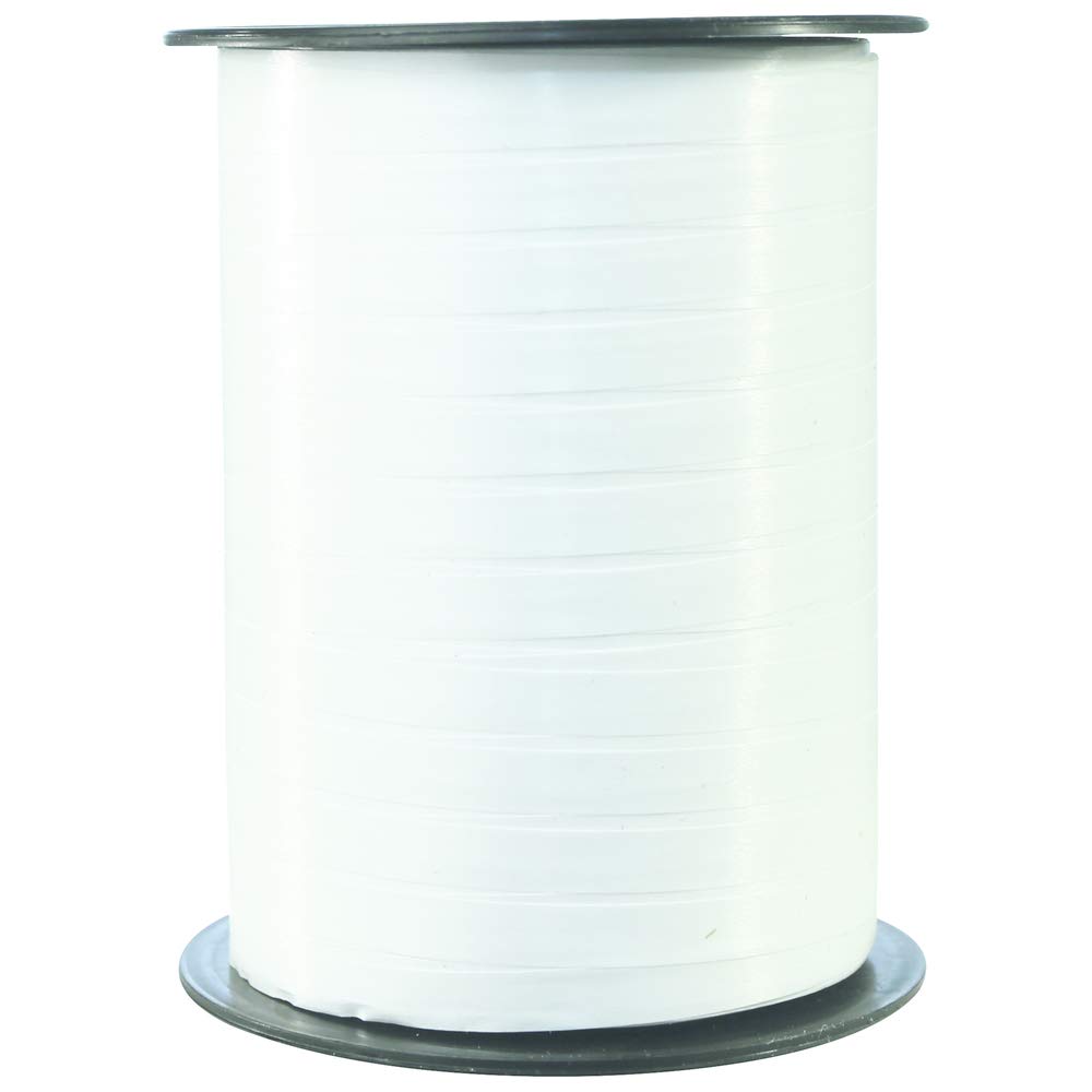 Clairefontaine 601701C, One Roll of Ribbon, Dimensions: 500 m x 0,7 cm, Colour: White, Decorative gifting ribbon, D.I.Y