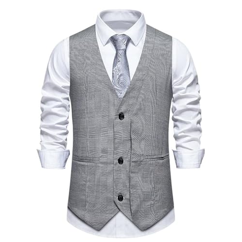 Men's Suit Vest Spring Summer Printed Vintage V-Neck Suit Vest Waistcoat for men2