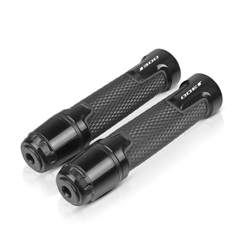 GMBAIH Logo Für Kawasaki J300 J 300 2015 2016 2017 20187/8'' 22 MM Griff Bar Ends Stecker Griffe Lenker Griff Enden(Schwarz)