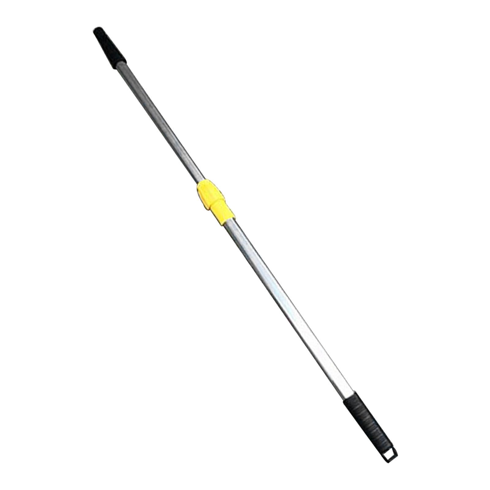 Rastrillo Telescópico Ligero Antideslizante con Mango Resistente Y Longitud Ajustable. Varilla Metálica Retráctil para Rastrillo de Hojas Y Jardín.