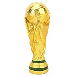 Decoración de trofeos de fútbol: puede exhibir esta exquisita réplica del trofeo de la Copa del Mundo en la mesa, la mesita de noche, la estantería, la sala de estar, etc. Será muy llamativo y será admirado por sus amigos y familiares.