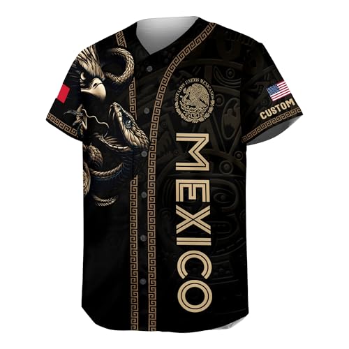 Custom Sports Jersey for Men - American Flag Mexico Baseball4