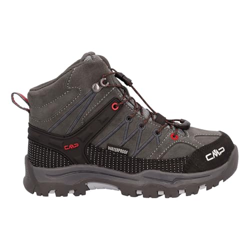 CMP Kids Rigel Mid Trekking Shoes WP, Zapatos para Senderismo Unisex niños, Ferrari Gris, 30 EU