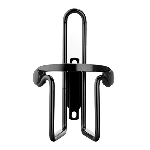 Allnice Premium Ultra Light Anti Rust Aluminum Alloy Welded Bike Bicycle Cycling Handlebar Water Bottle Cage Holder Rack Bracket Bike Accessory for MTB/Road/BMX (Black)