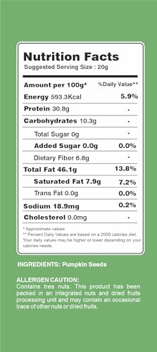 Image of SFT Pumpkin Seeds 500g - AAA Grade Seeds for Eating | Protein Rich Seeds | Healthy Diet Snacks | Rich in Protein