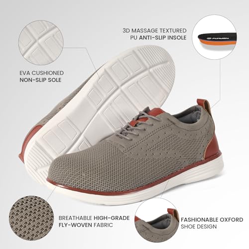 Image of Steel Toe Shoes for Men Lightweight Safety Tennis Shoes Work Sneakers | Oxfords, Breathable, Arch Support, Casual Dress Safety Shoes, Indestructible, Running, Factory