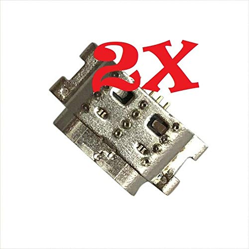 ePartSolution 2X Replacement for LG Phoenix 3 M150 M151 M153 M154 L44VL Micro USB Charger Charging Port Dock Connector USB Port USA (2pcs)