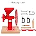 Manual Hand Grain Mill. Kitchen Wheat Flour Grinder. Exclusive Click & Lock adjustment knob. Stainless Steel Grinding Burrs