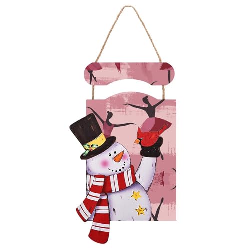 Bonhomme de neige Noël décoration murale bois pour embellir un mur vide