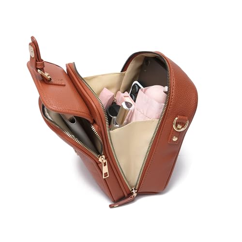 Collaboraten1 Crossbody Leather Bag, Crossbody Leather Bag with Card Slots, Anti-Theft Shoulder Bags Women2