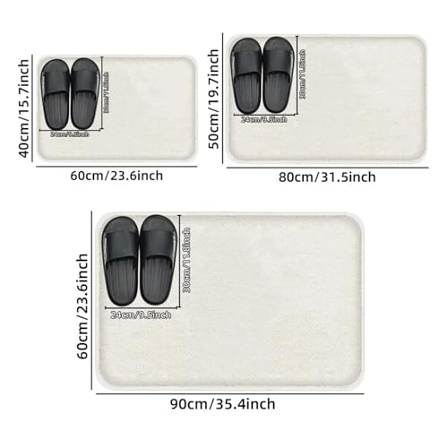 Tapis de bain absorbant champagne 40x60 lavable en machine