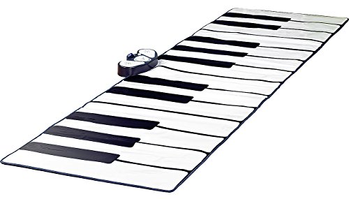 Playtastic Klaviermatte: Riesige Klavier-Matte mit Aufnahme-Funktion, 255 x 80 cm (Bodenklavier)