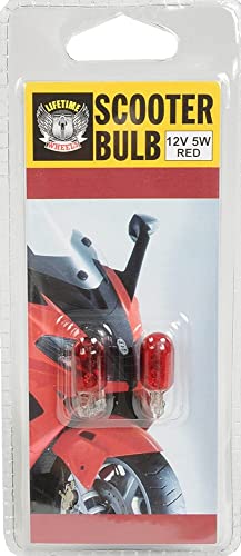 Bombilla para moto T10 de 12V y 5W color blanco para recambio de luces de scooter pack de 2