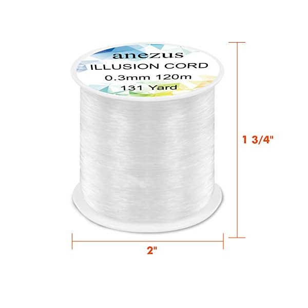 anezus Fishing Line Nylon String Cord Clear Fluorocarbon Strong Monofilament Fishing Wire - Image 4