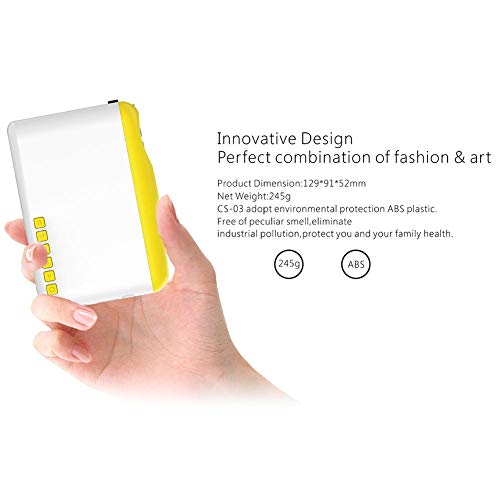 Super mini projetor, portátil, amarelo, LED, HD, 1080p, projetor, suporte para smartphone, PC, lapto