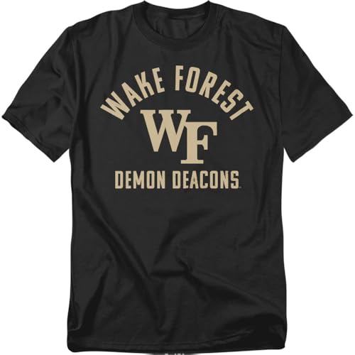 Wake Forest Demon Deacons Official One Color Logo Unisex Adult T Shirt Wake Forest Demon Deacons Large