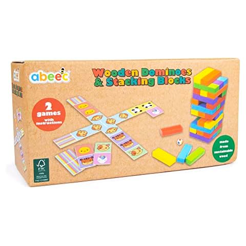abeec Wooden Blocks and Dominoes Set Cover