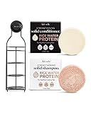 Kitsch Rice Shampoo Bar, Rice Conditioner Bar and Self Draining Shower Caddy with Discount