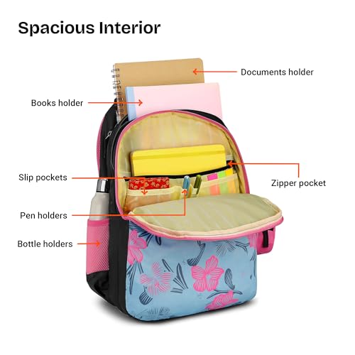 Image of Nasher Miles Polyester Backpack | Ideal for Preschool, Kindergarten, College, School, Office& Travel | Toddler, Girls, Boys, Men, Women