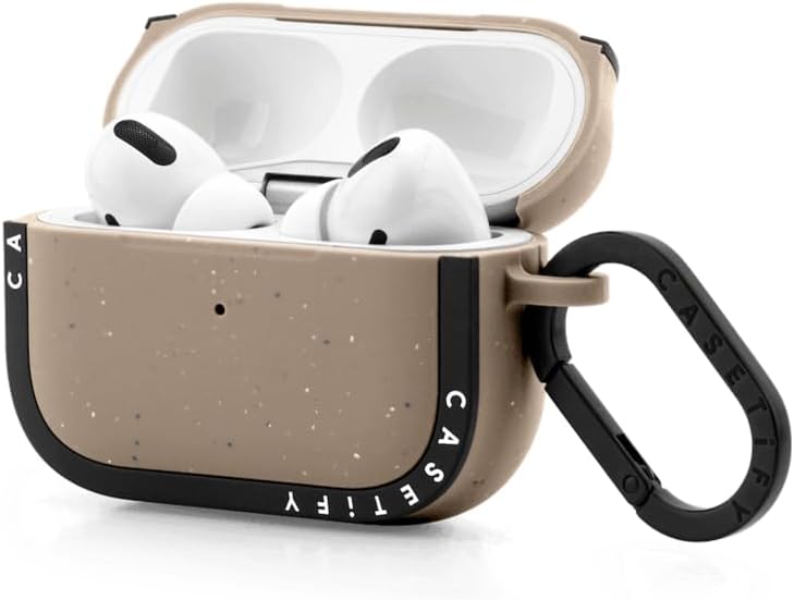 CASETiFY Bounce Airpods Pro (1st/2nd Gen) Case with Ring - Lil Ghosts - Matte Taupe