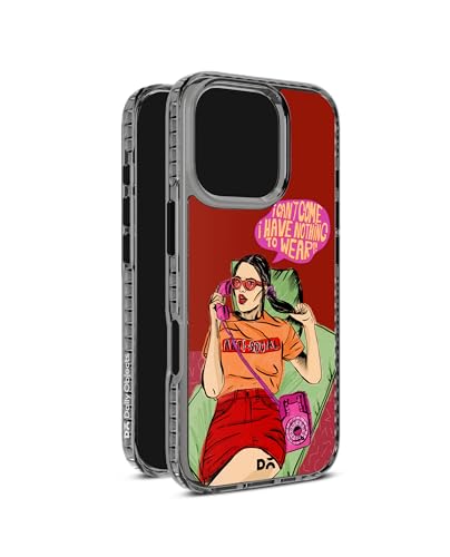 Image of DailyObjects Anti Social Babe Stride 2.0 Magnetic Case Cover Compatible with iPhone 16 Pro Max | Wireless Charging Slim Back Cover | 2 Layer Edge Protection & Shockproof