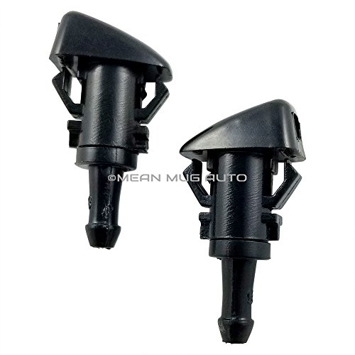 Mean Mug Auto 4154-232314A (Two) Front Windshield Washer Nozzles - Compatible With Dodge Caliber - Replaces Oem #: 05160308Aa #TOP7