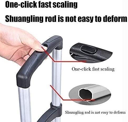 Einkaufstrolley Klappbar Faltbarer Einkaufswagen Leichter Einkaufswagen, Tragbarer Treppensteigen-Einkaufswagen Mit… – Bild 7