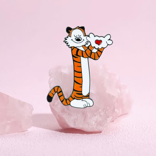 Image of Cute Enamel Pins Cartoon Lapel Pin Brooch Badge for Backpack Jackets Funny Tiger Pins for Gift Anime Enamel Pin for Clothing Hat Decoration