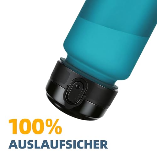 OLDLEY 1 Liter Wasserflaschen mit Sieb, BPA-freie, auslaufsichere Trinkflasche, leichte… – Ansicht 3