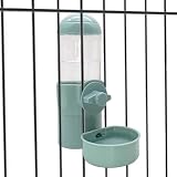 Hamiledyi Rabbit Automatic Water Dispenser Hanging Bunny Water Bottle Pet Water Bowl for Rabbit Chin